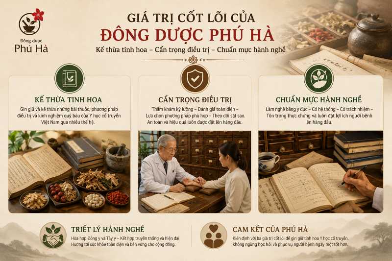Giá trị cốt lõi của Đông dược Phú Hà