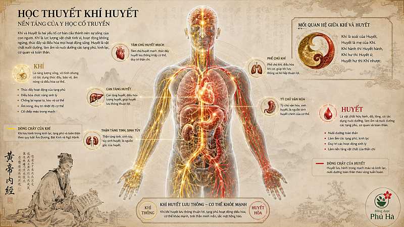 Học thuyết Khí huyết trong Y học cổ truyền: Nền tảng của sự sống và sức khỏe Học thuyết Khí huyết trong Y học cổ truyền: Nền tảng của sự sống và sức khỏe