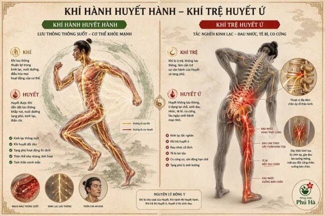 Khí hành Huyết hành, Khí trệ Huyết ứ