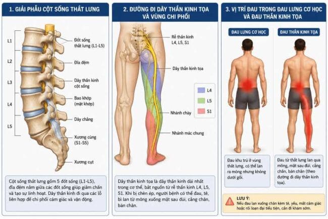 Đau thắt lưng dưới là gì?