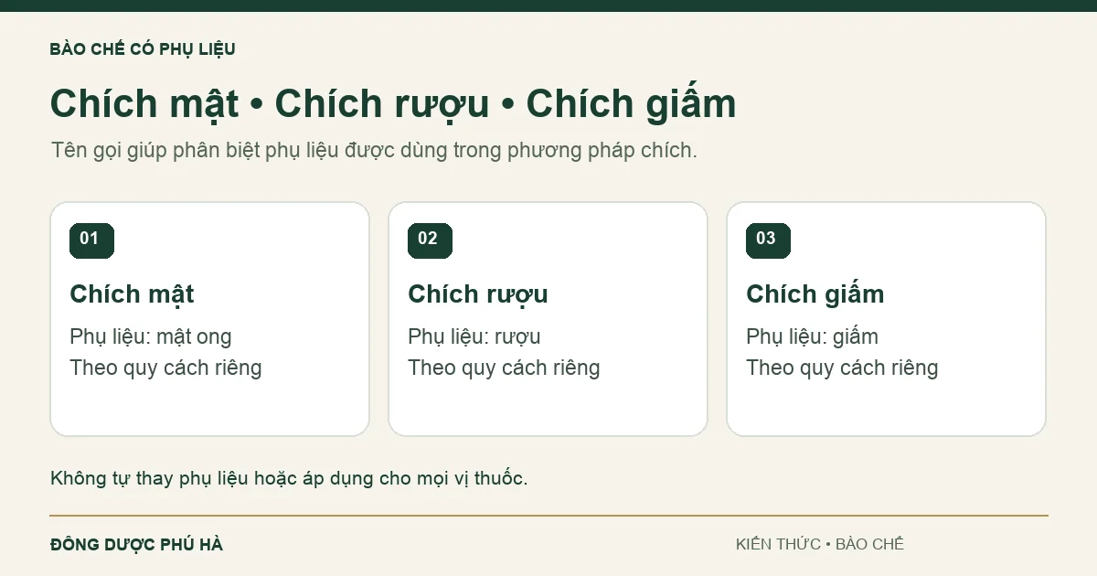 Chích mật, chích rượu, chích giấm là gì? Lưu ý an toàn