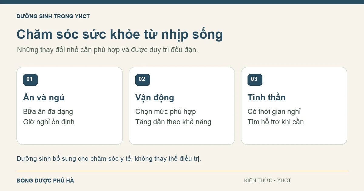 Dưỡng sinh trong Y học cổ truyền: Nguyên tắc và lưu ý Dưỡng sinh trong Y học cổ truyền: Nguyên tắc và lưu ý